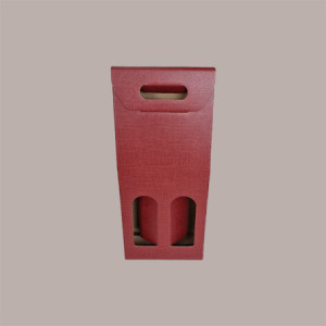 10 Pz Scatola Astuccio Porta 2 Bottiglie 750 ml Vino Riesling in Cartoncino grafica Seta Bordeaux 180x90H420mm