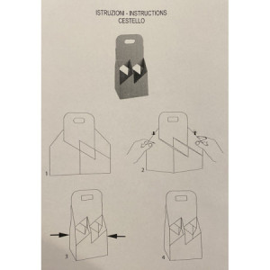 10 Pz Cestello Aperto Porta 4 Bottiglie Olio/Birra da 500 ml in Cartoncino Rigido Avana, 130x130H290mm, Ideale per En [d117aa1b]