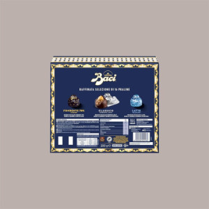 Scatola Baci Perugina Assortiti con Ciocclato al Latte, Fondente Classico Luisa e Fondentissimo 70%