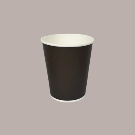 100 Pezzi Bicchiere Termico in Carta Monouso Nero per Caffè Cappuccino 6oz 180 ml [247eb5cb]