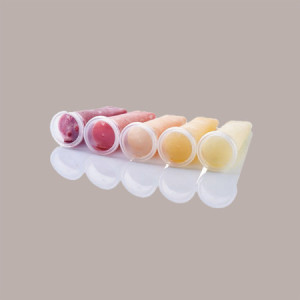 100 Pz Stampo Plastica Trasparente per Ghiaccioli Gelato Calippo monouso  Fruitube Icetube [55e66541]