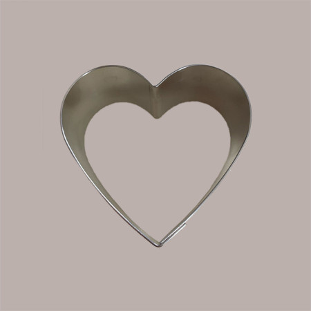 1 Pz Stampo Acciaio Inox Forma Cuore Fascia per Semifreddo Torta Gelato Dm20H4 cm [11c4f6e3]