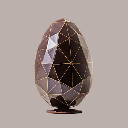 Stampo in Plastica per Uovo di Cioccolato Pasqua 280g Riutilizzabile Modello Diamantato Martellato [e6c0071d]