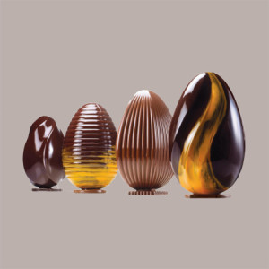 Stampo in Plastica per Uovo di Cioccolato Pasqua 280g Riutilizzabile Modello Diamantato Martellato [548d8107]