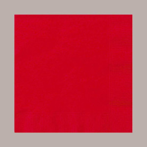 80 Pz Tovagliolo Carta 2 Veli Rosso Effetto Tessuto Mirò Astor 38x38cm [158c5870]