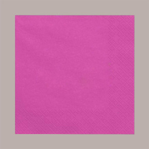 80 Pz Tovagliolo Carta 2 Veli Fucsia Effetto Tessuto Mirò Astor 38x38cm