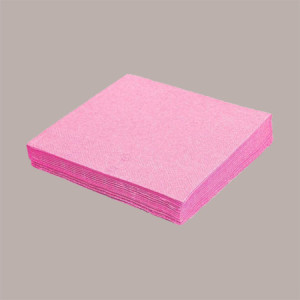 100 Pz Tovagliolo in Carta Ovatta Rosa 33x33cm Ideale per Festa Bambina